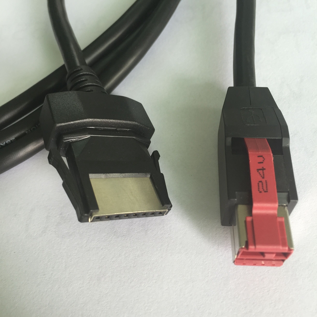 Powered Usb Cable 12v 24v For Ibm Epson Pos System Ncr Printer Manufacturer 4735